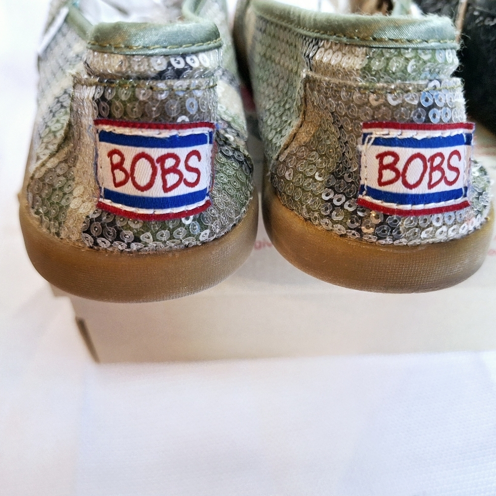 Bob by Skechers "Bob in Bling" Two pairs of sequence flats size 6 1/2. (Con202). - Picture 4 of 14